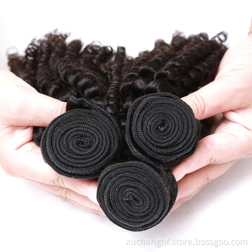 Raw Virgin Burmese Curly Hair Bundle Pineapple Curly Hair Mongolian Kinky Afro Curly Wave Human Hair Extension For Black Women